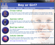 Baby Gender Predictor 2010 screenshot